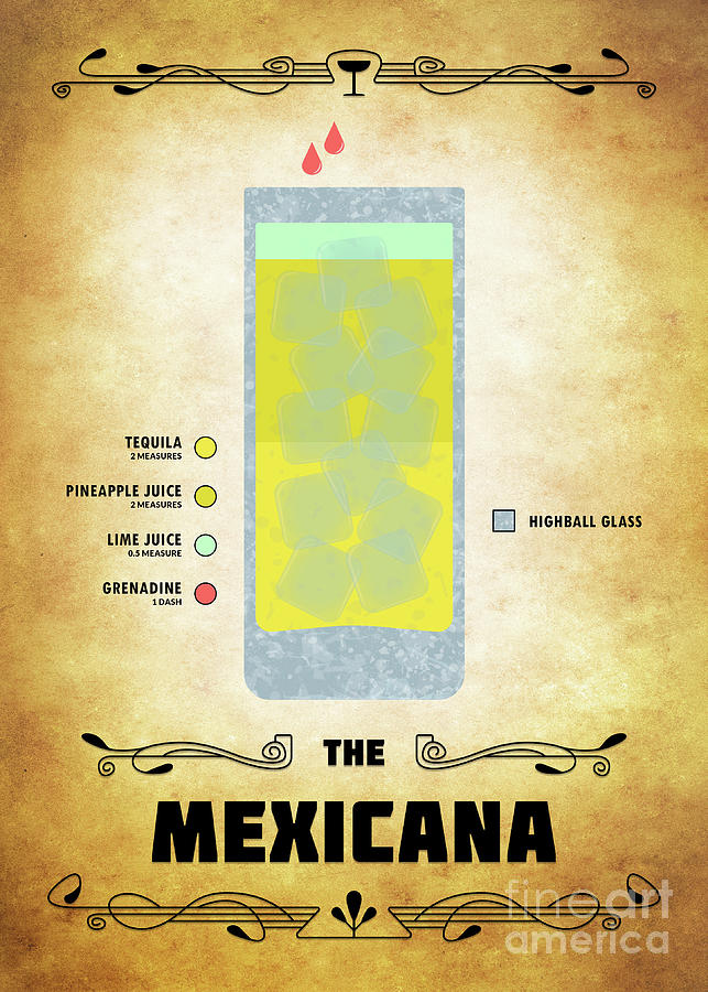 Mexicana Cocktail - Classic Digital Art by Bo Kev