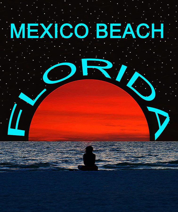 Mexico Beach Florida Dream Girl Mixed Media by David Lee Thompson