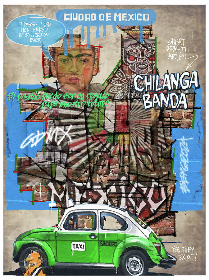 Mexico City Grafitti Digital Art