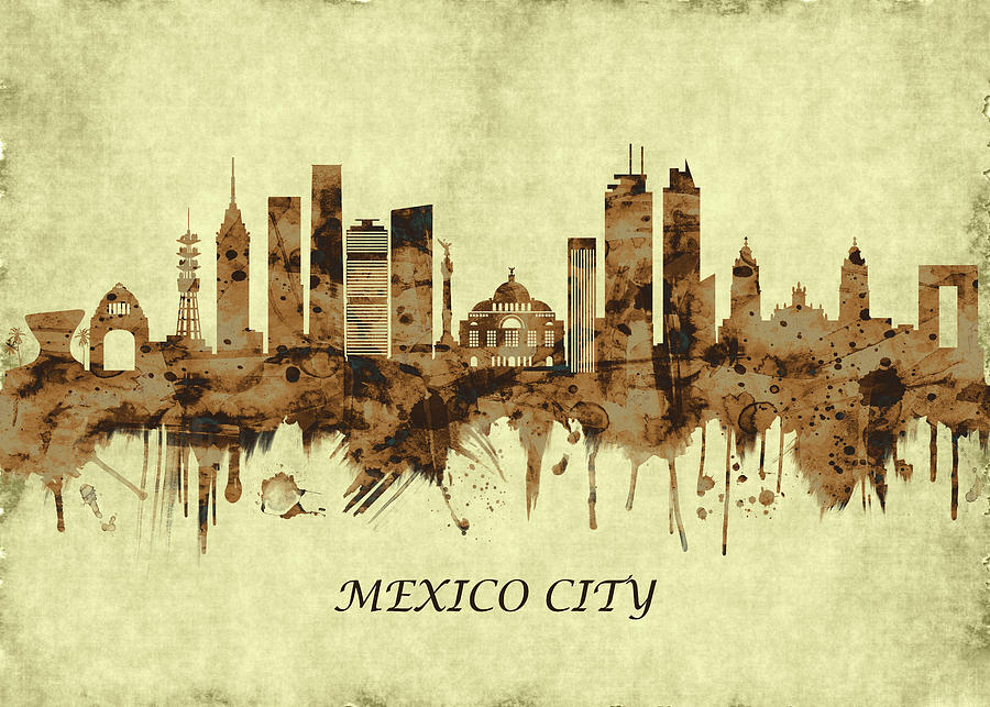 Mexico City Mexico Cityscape Mixed Media By Nextway Art - Pixels