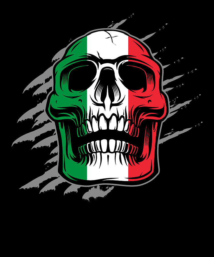 Mexican Flag Skull Mexico Sticker