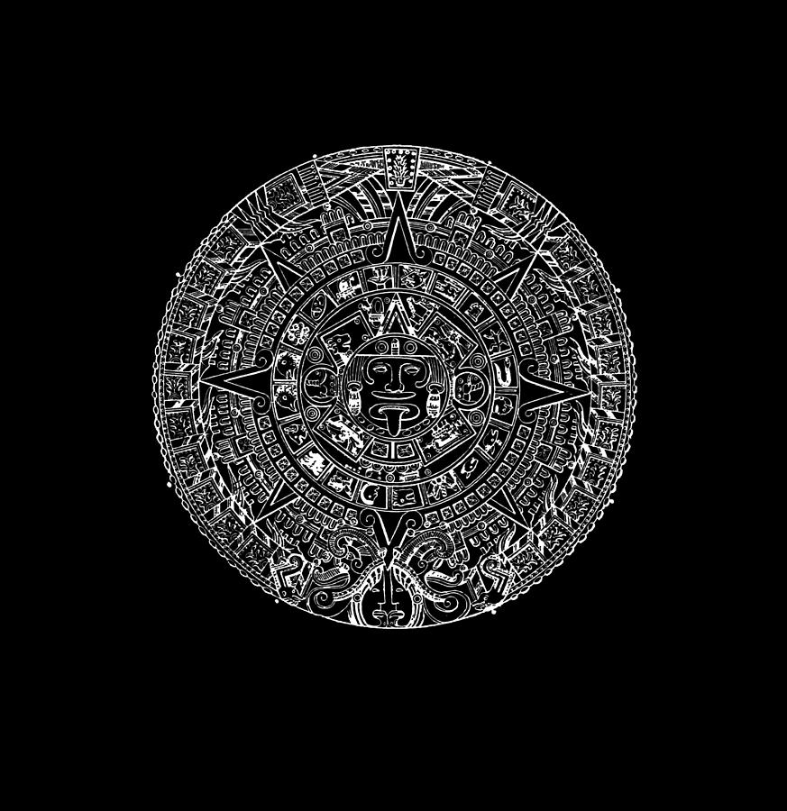 Mexico The Ancient Sun Mayan Calendar from pre-Columbian Mexico 3dRose Macdonald Creative Studios - T-Shirts