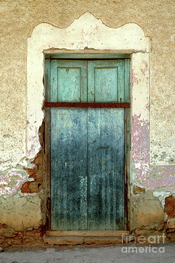 Mexico photography - Turquoise Door Photograph by Sharon Hudson