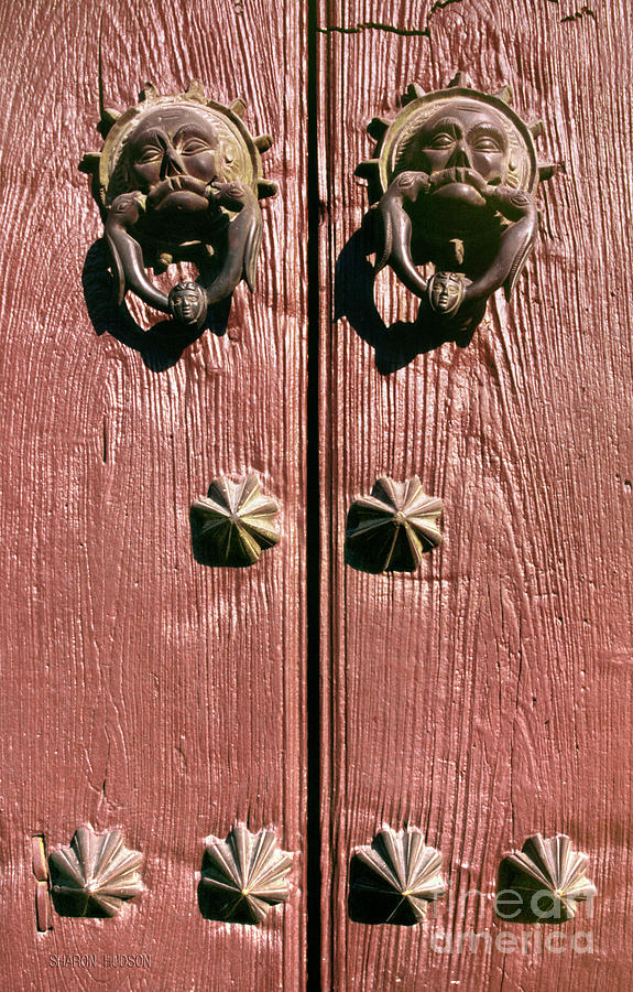 Mexico photos - Double Doors Photograph by Sharon Hudson