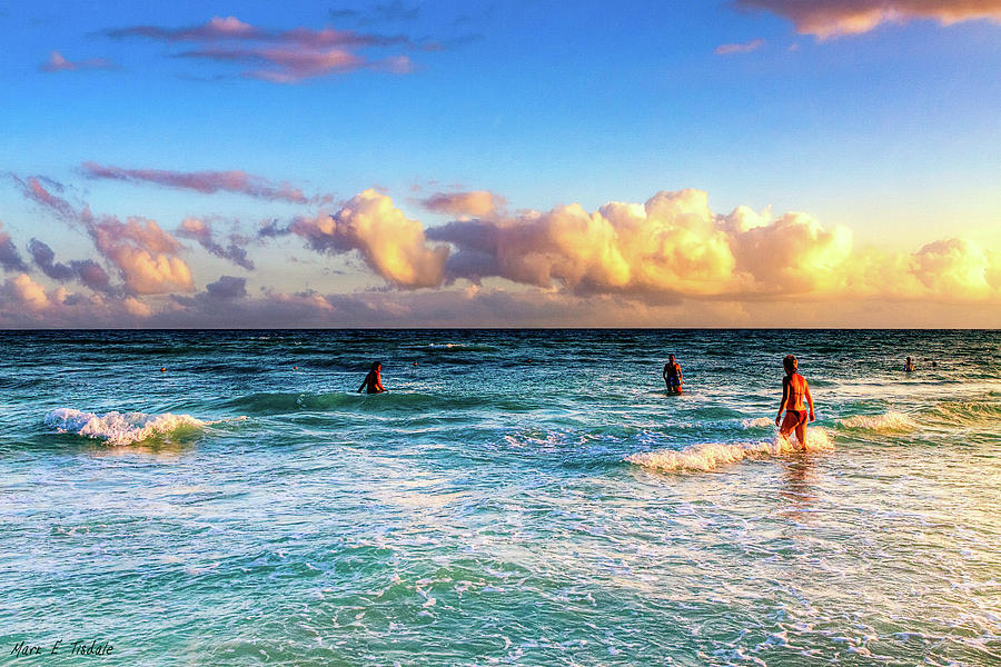 Mexico - Playa Del Carmen - Sunset Beach Photograph by Mark Tisdale