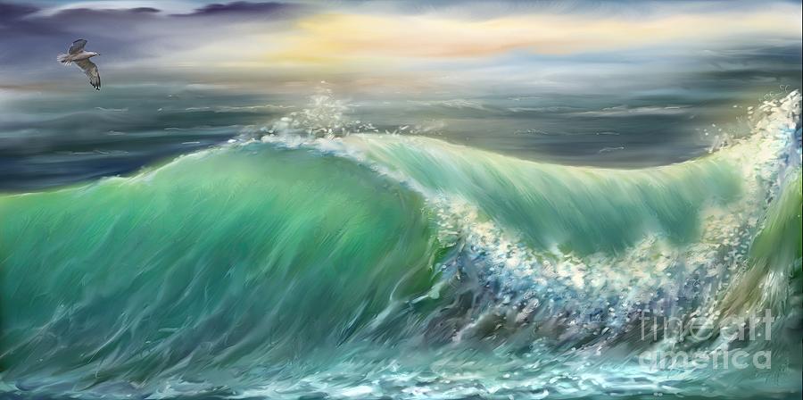 Mexico Waves Power Digital Art by Darren Cannell