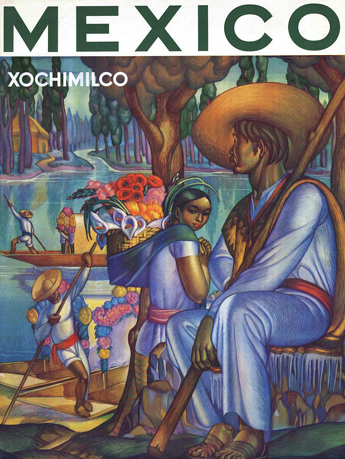 Mexico, Xochimilco Painting by Vintage Mexico Travel Poster Mexico, Xochimilco Painting by Vintage Mexico Travel Poster