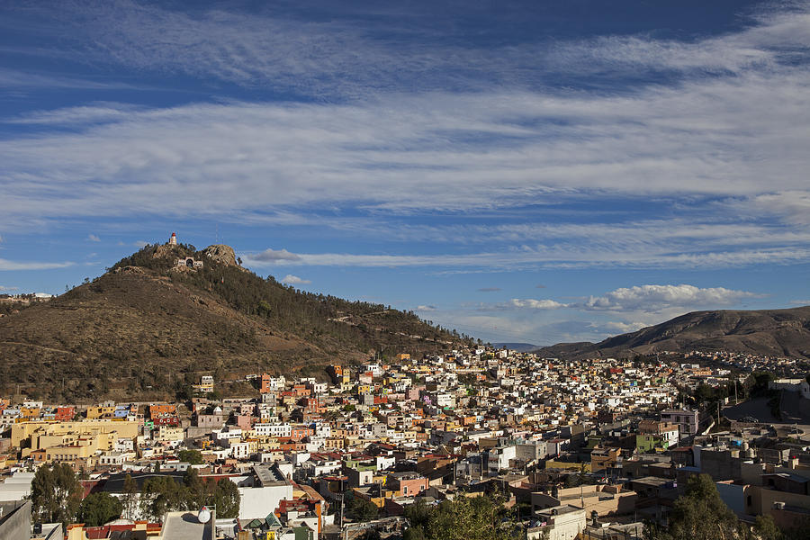 Mexico, Zacatecas state, Zacatecas, Cerro de la Bufa and General view of Zacatecas, Unesco World Heritage Photograph by Brigitte MERLE