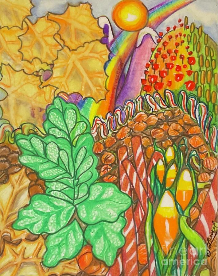 mEYE Candyland-AUTUMN Painting by Laurel Adams