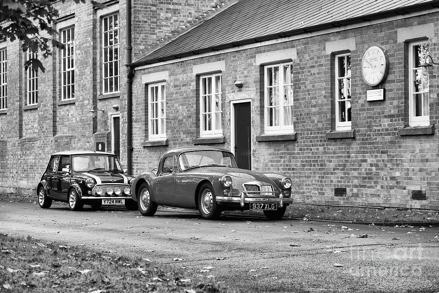 MGA and Mini Cooper Sport Photograph by Tim Gainey