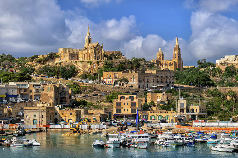 Mgarr Town And Harbour In Gozo, Malta Photograph by Artur Bogacki