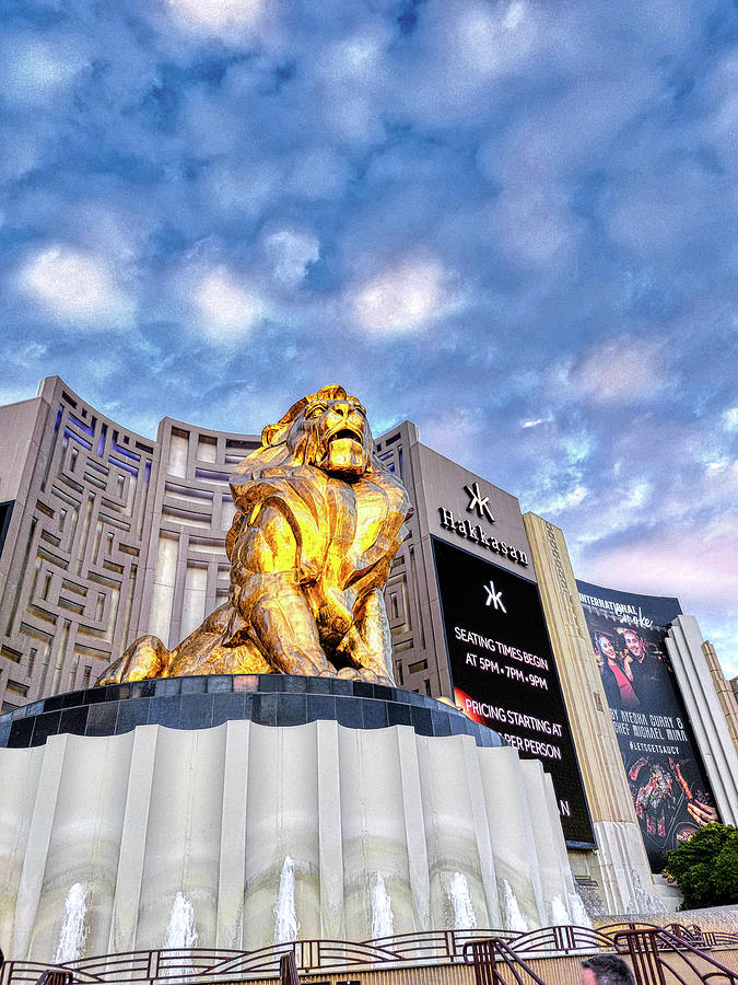 MGM Grand Lion Photograph by Chance Kafka