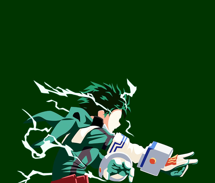 MHA Midoriya Izuku Deku Minimalistic Painting by Price Shaw | Pixels