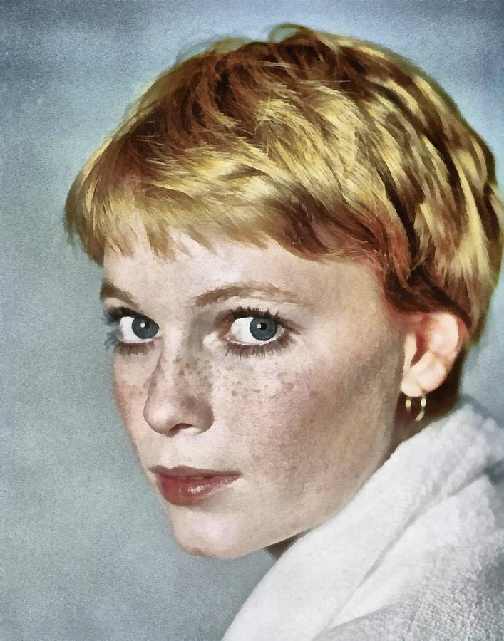 Mia Farrow Digital Art by Dudley Turtle - Fine Art America