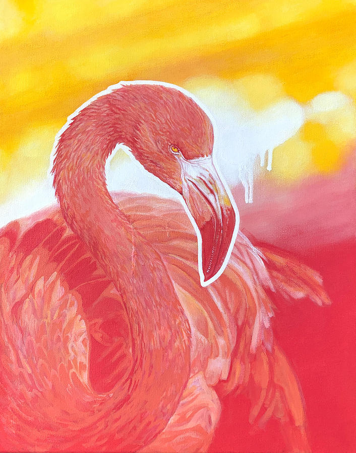 Flamingo Painting - Miami After-image #20 by Melanie Oliva