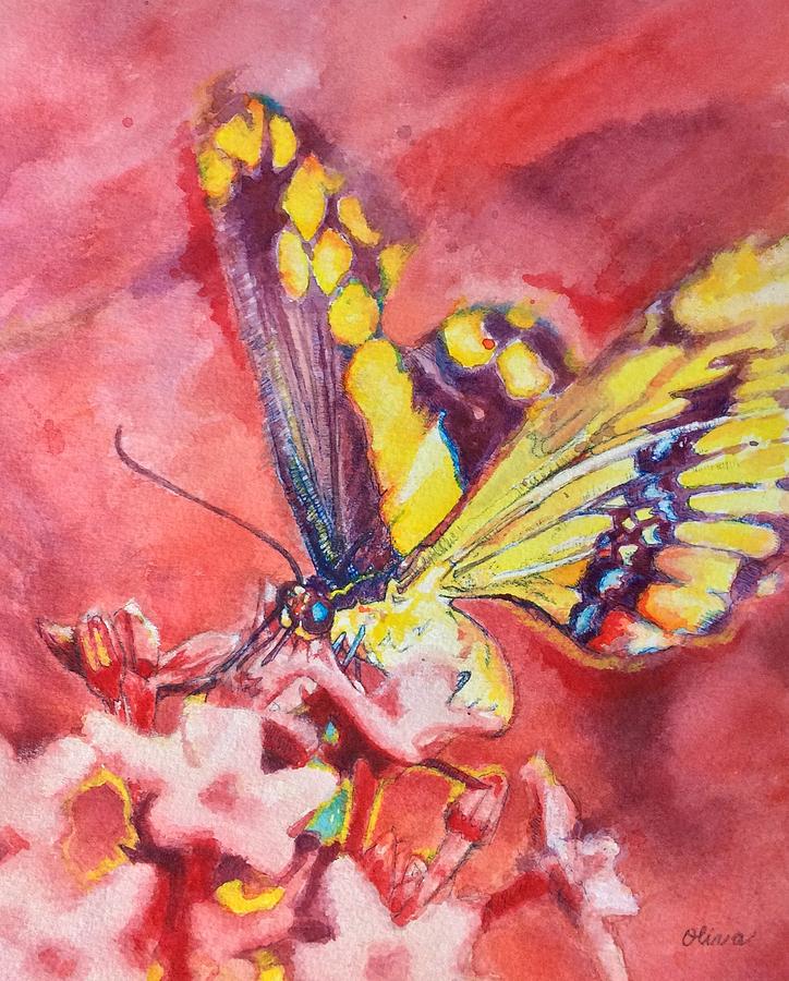Butterfly Painting - Miami After-image #6 by Melanie Oliva