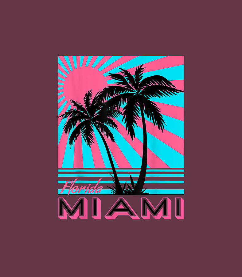 Miami Beach Florida Miami Palm Trees Digital Art by Lareel Frede - Fine ...