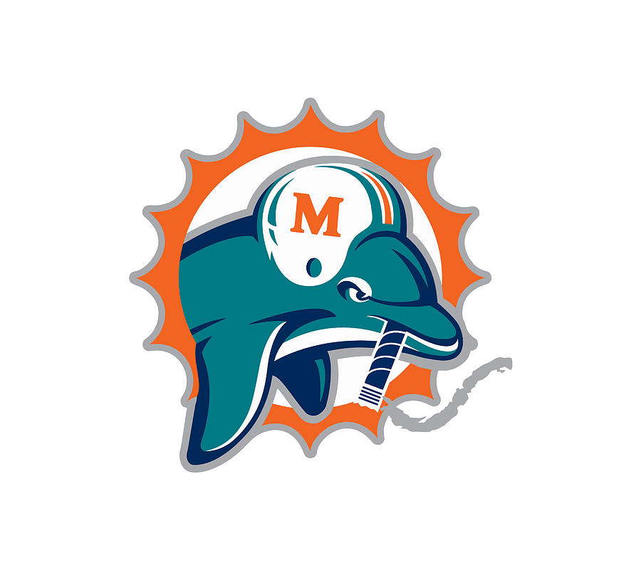 Miami Dolphins Logo Digital Art by Rosa English