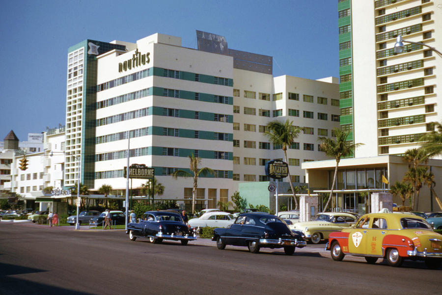 Miami Florida 1956 Photograph by Vintage Kodachrome Slides