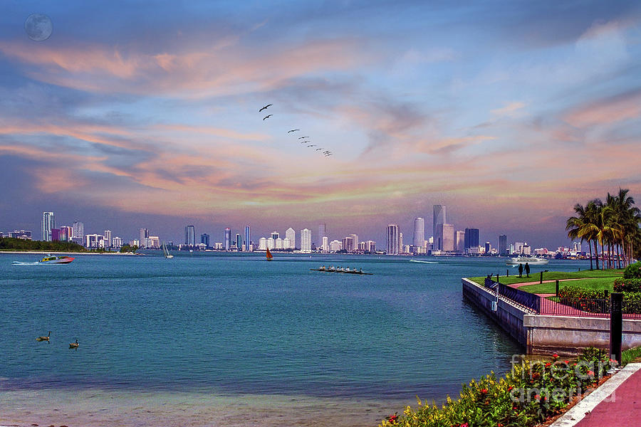 Miami Lifestyle Skyline Cityscape Photograph by David Zanzinger