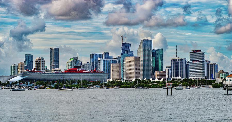 Miami Skyline Photograph by Jeff Gale Fine Art America