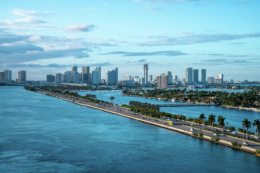 Miami Skyline Photograph by Robert J Wagner