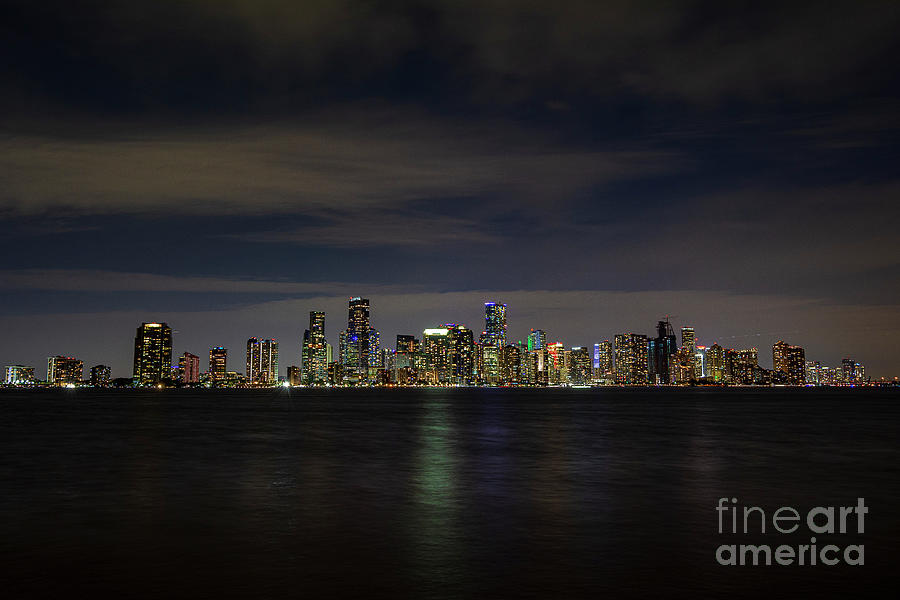 Miami Photograph - Miami Skyline by Travis Feldman Photography