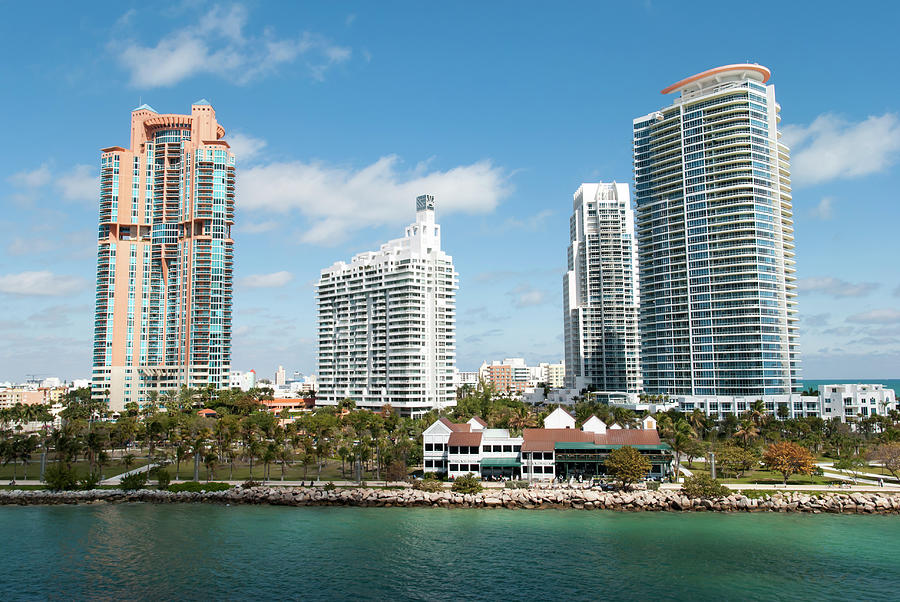 Miami South Beach Skyscrapers Photograph by Ramunas Bruzas