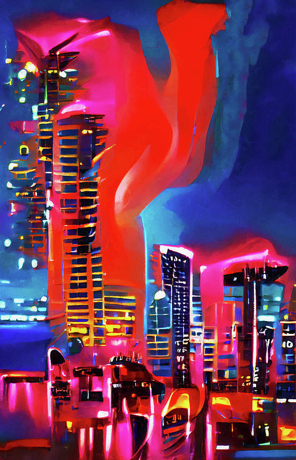 Miami Sunset, 03 Painting by AM FineArtPrints