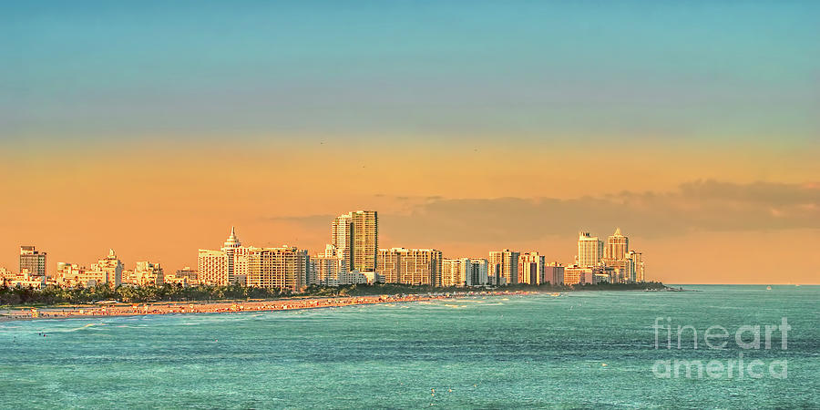 Miami Photograph - Miami Sunset by Olga Hamilton