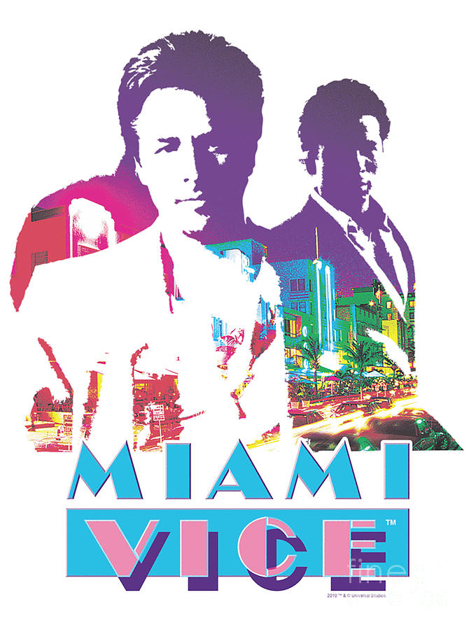 Miami Vice 80s Crockett And Tubbs Digital Art by Brent Brock - Fine Art ...