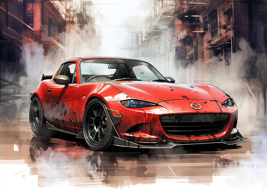 Miata Magic Mazda Miata MX-5 - Iconic Design, Timeless Fun Painting by ...