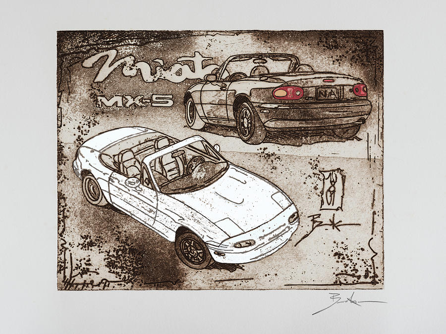 JDM Miata Drawing