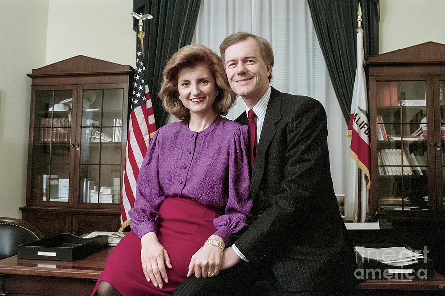 Michael And Arianna Huffington Photograph by Michael Geissinger