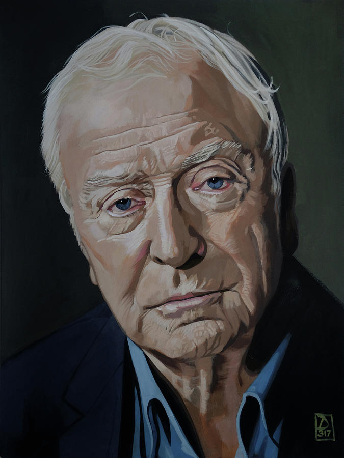 Michael Caine Painting by Duane Potosky - Pixels