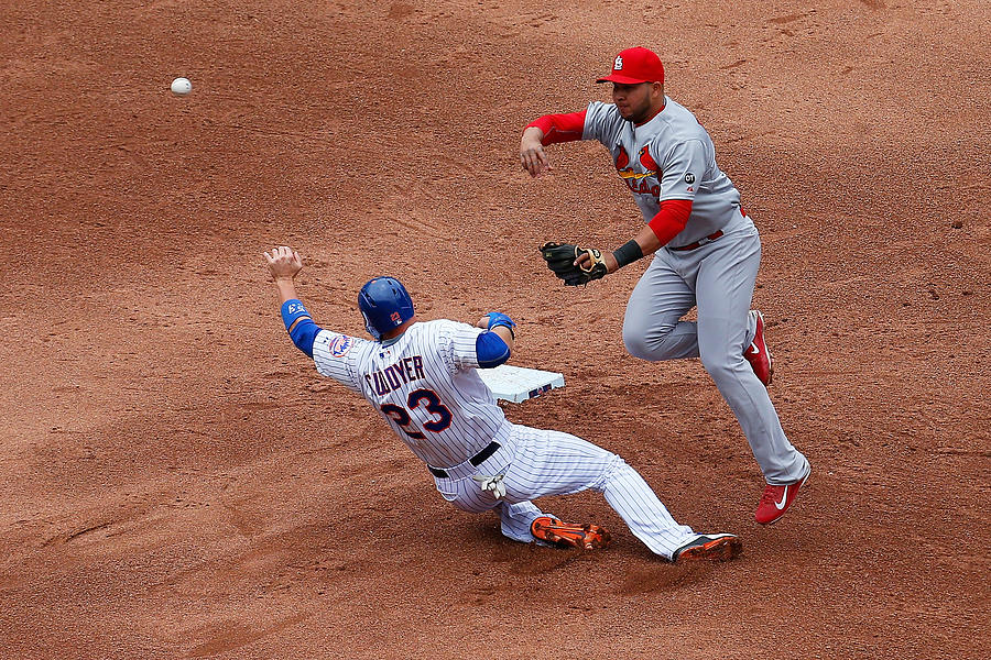 Michael Cuddyer and Jhonny Peralta Photograph by Mike Stobe