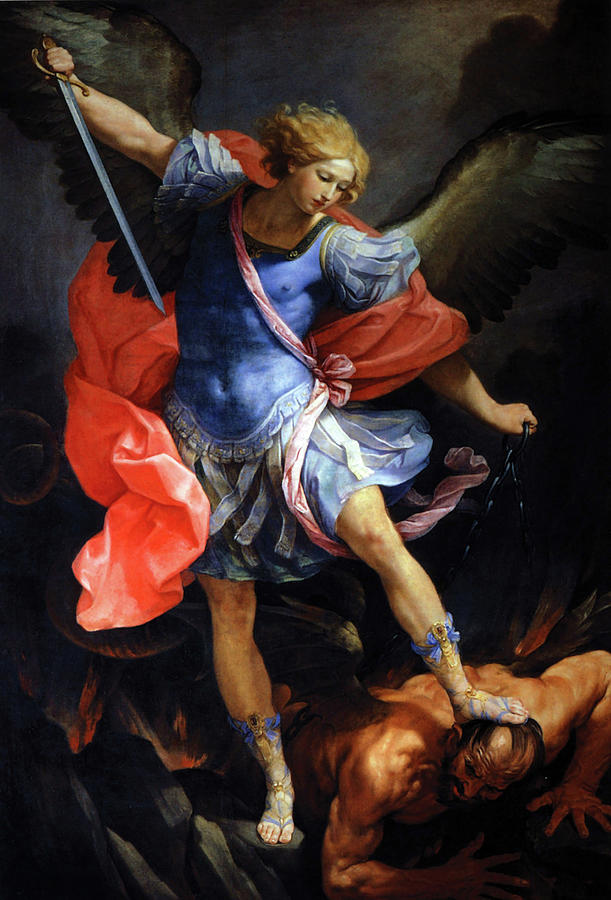 Guido Reni Digital Art - Michael Defeats Satan by Long Shot