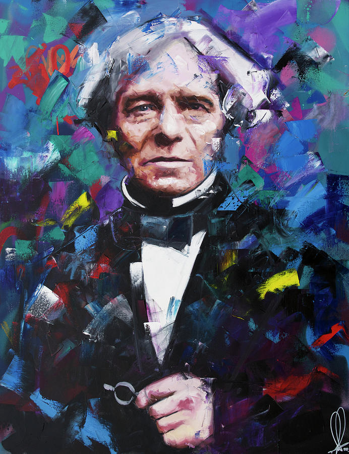 Portrait Painting - Michael Faraday by Richard Day