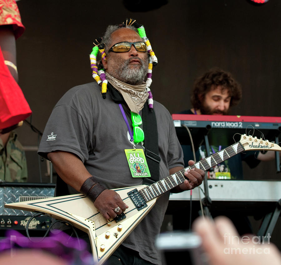 Michael Hampton with P-Funk Parliament Funkadelic at All Good Fe Photograph by David Oppenheimer