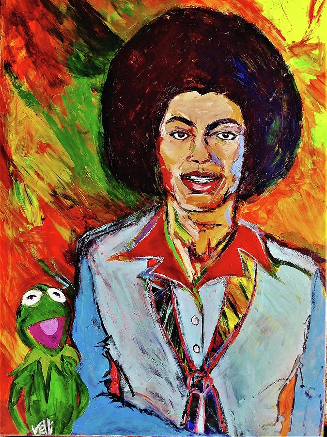 Michael Jackson Painting - Michael Jackson And Kermit The Frog by Eric Patterson