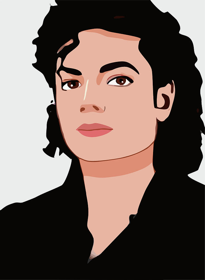 Michael Jackson Cartoon Portrait 3 Digital Art by Ahmad Nusyirwan - Pixels