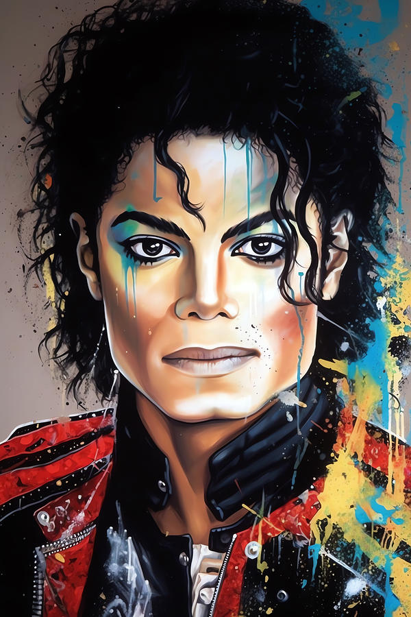 Michael Jackson Graffiti Portrait Digital Art by Carlos V - Fine Art ...