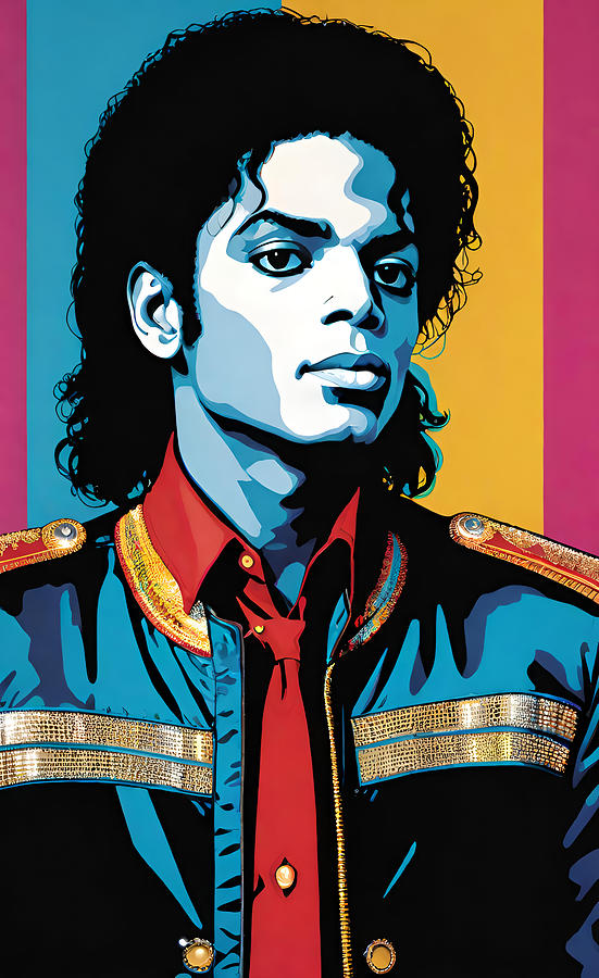 Michael Jackson - Retro Pop Digital Art by Marco Ahm - Fine Art America