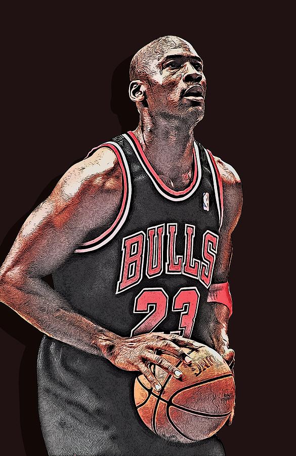 Michael Jeffrey Jordan Digital Art by Piero Rizzo