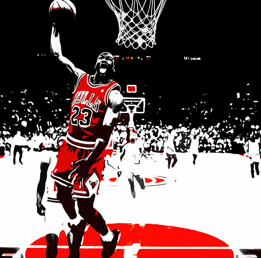 Michael Jordan 1d Mixed Media by Brian Reaves