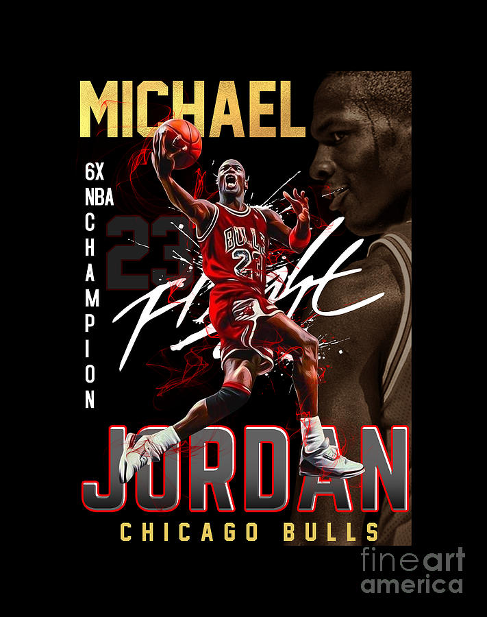 Michael Jordan Basketball Player Digital Art by ZawallaAZ - Fine Art ...