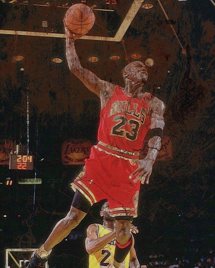 Michael Jordan Dunks Digital Art by Hipolito Wilkinson - Fine Art America