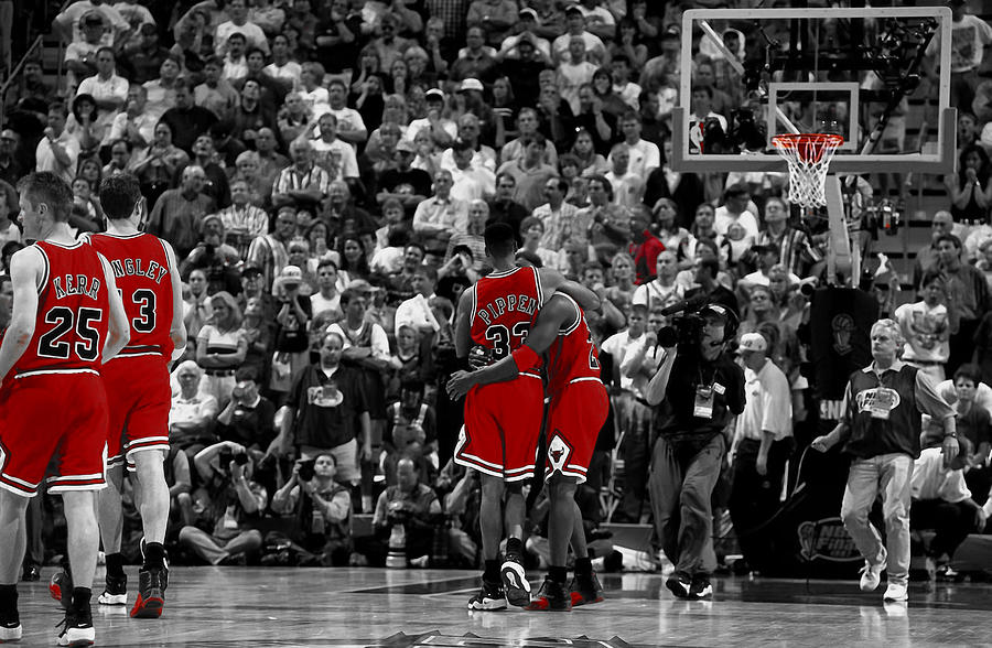 Michael Jordan Flu Game Mixed Media by Brian Reaves - Pixels