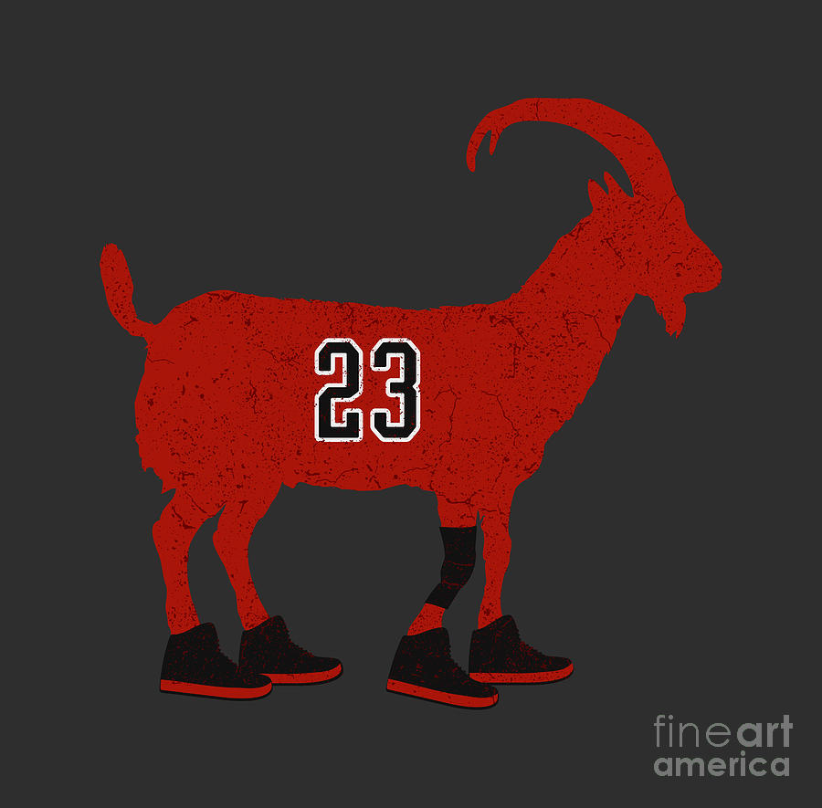 Michael Jordan Goat Digital Art by My Banksy