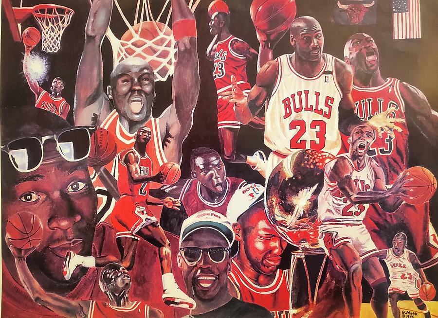 Michael Jordan Painting by Gregory Myrick | Fine Art America
